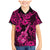 Hawaii Ukulele Family Matching Mermaid Dress and Hawaiian Shirt Polynesian Pattern Pink Version LT01 Son's Shirt Pink - Polynesian Pride