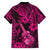 Hawaii Ukulele Family Matching Puletasi Dress and Hawaiian Shirt Polynesian Pattern Pink Version LT01 - Polynesian Pride