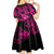 Hawaii Ukulele Kid Short Sleeve Dress Polynesian Pattern Pink Version LT01 - Polynesian Pride
