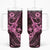 Hawaii Ukulele Tumbler With Handle Polynesian Pattern Pink Version