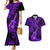 Hawaii Ukulele Couples Matching Mermaid Dress and Hawaiian Shirt Polynesian Pattern Purple Version LT01 Purple - Polynesian Pride