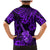 Hawaii Ukulele Family Matching Mermaid Dress and Hawaiian Shirt Polynesian Pattern Purple Version LT01 - Polynesian Pride