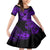 Hawaii Ukulele Family Matching Mermaid Dress and Hawaiian Shirt Polynesian Pattern Purple Version LT01 Daughter's Dress Purple - Polynesian Pride