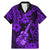 Hawaii Ukulele Family Matching Mermaid Dress and Hawaiian Shirt Polynesian Pattern Purple Version LT01 Dad's Shirt - Short Sleeve Purple - Polynesian Pride