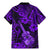 Hawaii Ukulele Family Matching Mermaid Dress and Hawaiian Shirt Polynesian Pattern Purple Version LT01 - Polynesian Pride