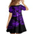 Hawaii Ukulele Family Matching Short Sleeve Bodycon Dress and Hawaiian Shirt Polynesian Pattern Purple Version LT01 - Polynesian Pride