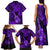 Hawaii Ukulele Family Matching Tank Maxi Dress and Hawaiian Shirt Polynesian Pattern Purple Version LT01 - Polynesian Pride