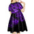 Hawaii Ukulele Kid Short Sleeve Dress Polynesian Pattern Purple Version LT01 - Polynesian Pride