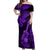 Hawaii Ukulele Off Shoulder Maxi Dress Polynesian Pattern Purple Version LT01 Women Purple - Polynesian Pride