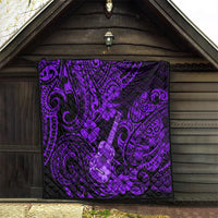 Hawaii Ukulele Quilt Polynesian Pattern Purple Version LT01 - Polynesian Pride