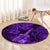 Hawaii Ukulele Round Carpet Polynesian Pattern Purple Version LT01 - Polynesian Pride