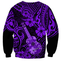 Hawaii Ukulele Sweatshirt Polynesian Pattern Purple Version LT01 - Polynesian Pride