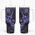 Hawaii Ukulele Tumbler With Handle Polynesian Pattern Purple Version