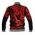 Hawaii Ukulele Baseball Jacket Polynesian Pattern Red Version LT01 - Polynesian Pride