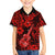 Hawaii Ukulele Family Matching Long Sleeve Bodycon Dress and Hawaiian Shirt Polynesian Pattern Red Version LT01 Son's Shirt Red - Polynesian Pride