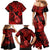 Hawaii Ukulele Family Matching Mermaid Dress and Hawaiian Shirt Polynesian Pattern Red Version LT01 - Polynesian Pride