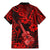 Hawaii Ukulele Family Matching Mermaid Dress and Hawaiian Shirt Polynesian Pattern Red Version LT01 - Polynesian Pride