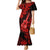 Hawaii Ukulele Mermaid Dress Polynesian Pattern Red Version LT01 Women Red - Polynesian Pride