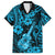 Hawaii Ukulele Family Matching Off Shoulder Short Dress and Hawaiian Shirt Polynesian Pattern Sky Blue Version LT01 Dad's Shirt - Short Sleeve Blue - Polynesian Pride