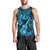 Hawaii Ukulele Men Tank Top Polynesian Pattern Sky Blue Version LT01 - Polynesian Pride