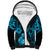 Hawaii Ukulele Sherpa Hoodie Polynesian Pattern Sky Blue Version LT01 Unisex Blue - Polynesian Pride