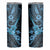 Hawaii Ukulele Skinny Tumbler Polynesian Pattern Sky Blue Version