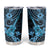 Hawaii Ukulele Tumbler Cup Polynesian Pattern Sky Blue Version