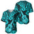 Hawaii Ukulele Baseball Jersey Polynesian Pattern Turquoise Version LT01 - Polynesian Pride