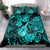 Hawaii Ukulele Bedding Set Polynesian Pattern Turquoise Version LT01 - Polynesian Pride