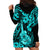 Hawaii Ukulele Hoodie Dress Polynesian Pattern Turquoise Version LT01 - Polynesian Pride