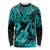 Hawaii Ukulele Long Sleeve Shirt Polynesian Pattern Turquoise Version LT01 Unisex Turquoise - Polynesian Pride