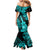 Hawaii Ukulele Mermaid Dress Polynesian Pattern Turquoise Version LT01 - Polynesian Pride