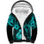 Hawaii Ukulele Sherpa Hoodie Polynesian Pattern Turquoise Version LT01 Unisex Turquoise - Polynesian Pride