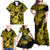 Hawaii Ukulele Family Matching Off Shoulder Maxi Dress and Hawaiian Shirt Polynesian Pattern Yellow Version LT01 - Polynesian Pride