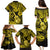 Hawaii Ukulele Family Matching Puletasi Dress and Hawaiian Shirt Polynesian Pattern Yellow Version LT01 - Polynesian Pride