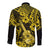 Hawaii Ukulele Long Sleeve Button Shirt Polynesian Pattern Yellow Version LT01 - Polynesian Pride