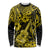 Hawaii Ukulele Long Sleeve Shirt Polynesian Pattern Yellow Version LT01 Unisex Yellow - Polynesian Pride