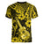 Hawaii Ukulele Women V Neck T Shirt Polynesian Pattern Yellow Version LT01 - Polynesian Pride