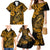 Hawaii Fish Hook Family Matching Mermaid Dress and Hawaiian Shirt Polynesian Pattern Gold Version LT01 - Polynesian Pride