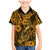 Hawaii Fish Hook Family Matching Mermaid Dress and Hawaiian Shirt Polynesian Pattern Gold Version LT01 Son's Shirt Gold - Polynesian Pride