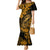 Hawaii Fish Hook Mermaid Dress Polynesian Pattern Gold Version LT01 Women Gold - Polynesian Pride