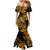 Hawaii Fish Hook Mermaid Dress Polynesian Pattern Gold Version LT01 - Polynesian Pride