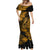 Hawaii Fish Hook Mermaid Dress Polynesian Pattern Gold Version LT01 - Polynesian Pride