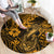 Hawaii Fish Hook Round Carpet Polynesian Pattern Gold Version LT01 - Polynesian Pride