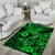 Hawaii Fish Hook Area Rug Polynesian Pattern Green Version LT01 - Polynesian Pride