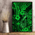 Hawaii Fish Hook Canvas Wall Art Polynesian Pattern Green Version LT01 - Polynesian Pride