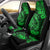 Hawaii Fish Hook Car Seat Cover Polynesian Pattern Green Version LT01 - Polynesian Pride