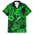 Hawaii Fish Hook Family Matching Long Sleeve Bodycon Dress and Hawaiian Shirt Polynesian Pattern Green Version LT01 Dad's Shirt - Short Sleeve Green - Polynesian Pride