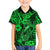 Hawaii Fish Hook Family Matching Long Sleeve Bodycon Dress and Hawaiian Shirt Polynesian Pattern Green Version LT01 Son's Shirt Green - Polynesian Pride