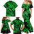 Hawaii Fish Hook Family Matching Mermaid Dress and Hawaiian Shirt Polynesian Pattern Green Version LT01 - Polynesian Pride